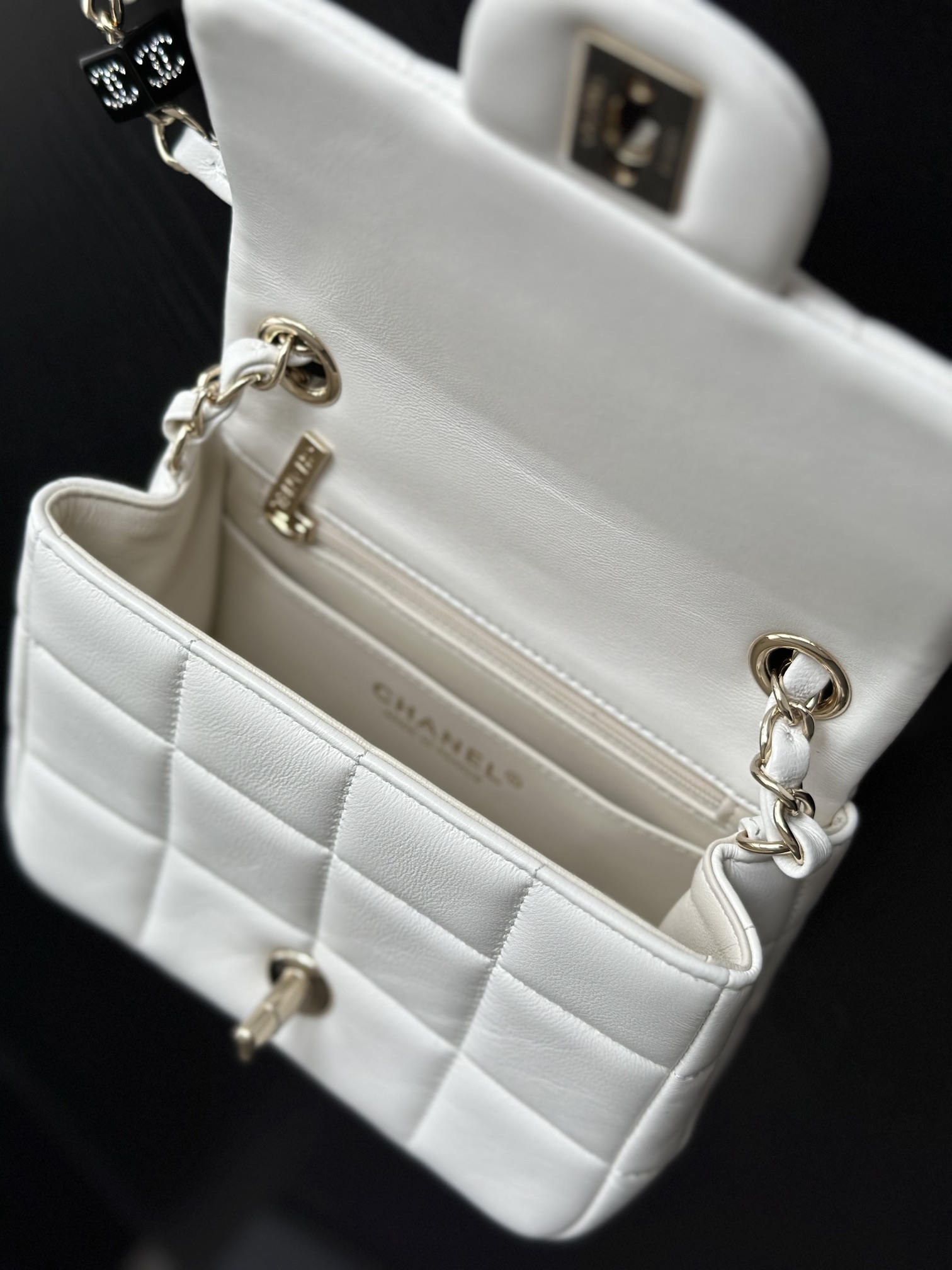 Chanel 23C Mini Shoulder Bag Black For Women 6.4 in / 16.5 cm AS3744 10601