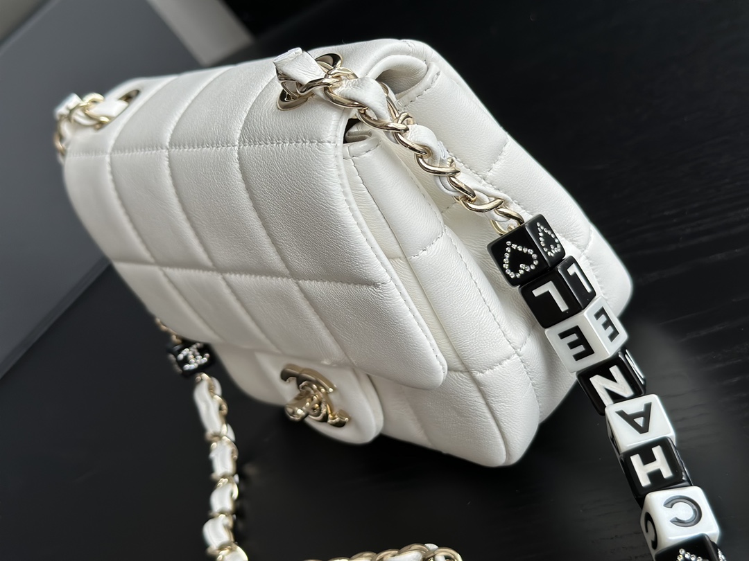 Chanel 23C Mini Shoulder Bag Black For Women 6.4 in / 16.5 cm AS3744 10601