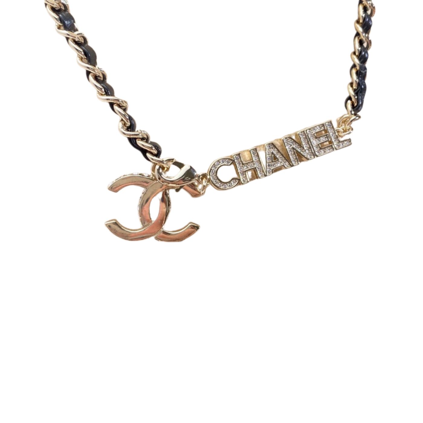 Chanel Alphabet Necklace Gold For Women