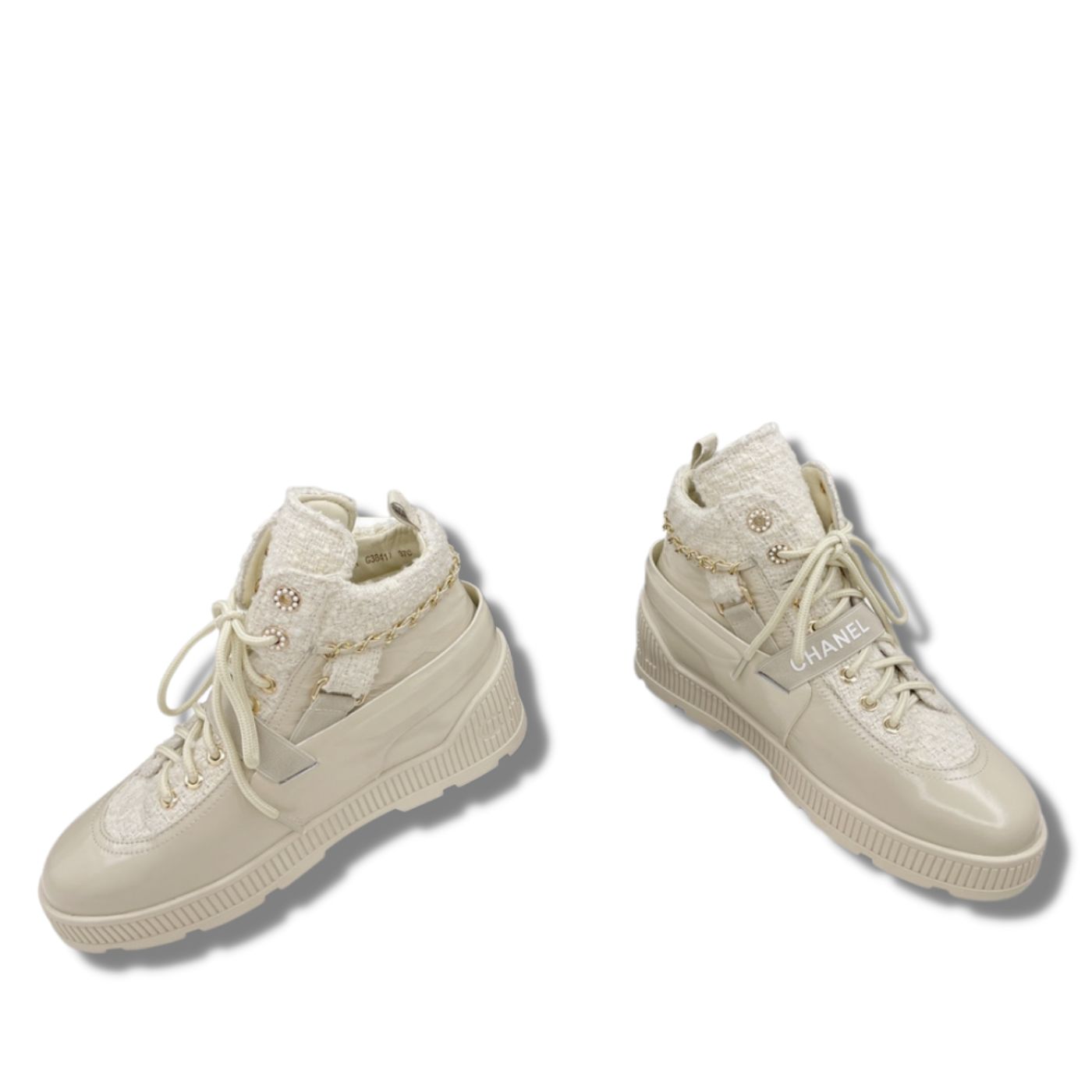 Chanel Ankle Boots Beige For Women