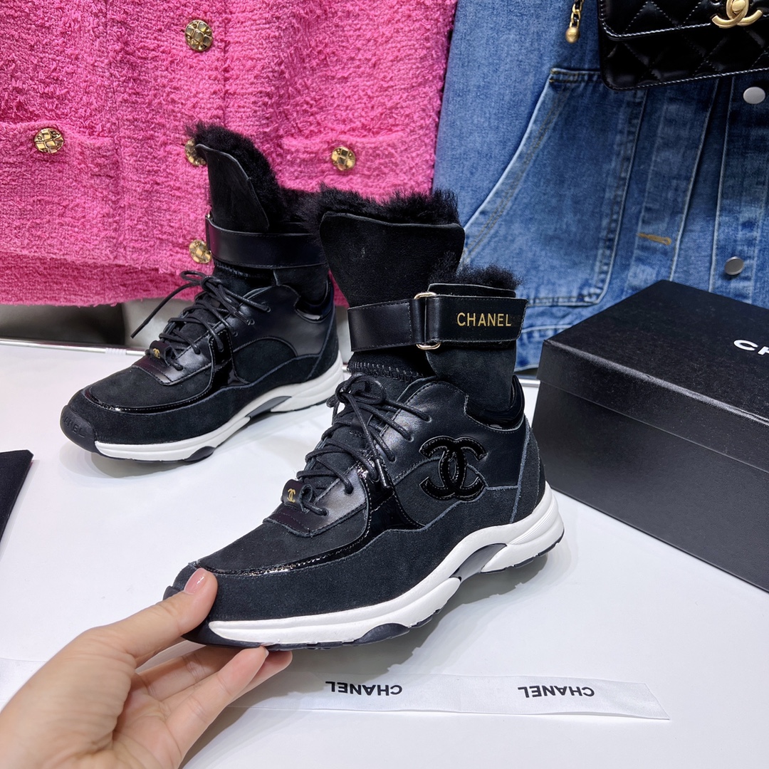 Chanel Ankle Boots Black For Women