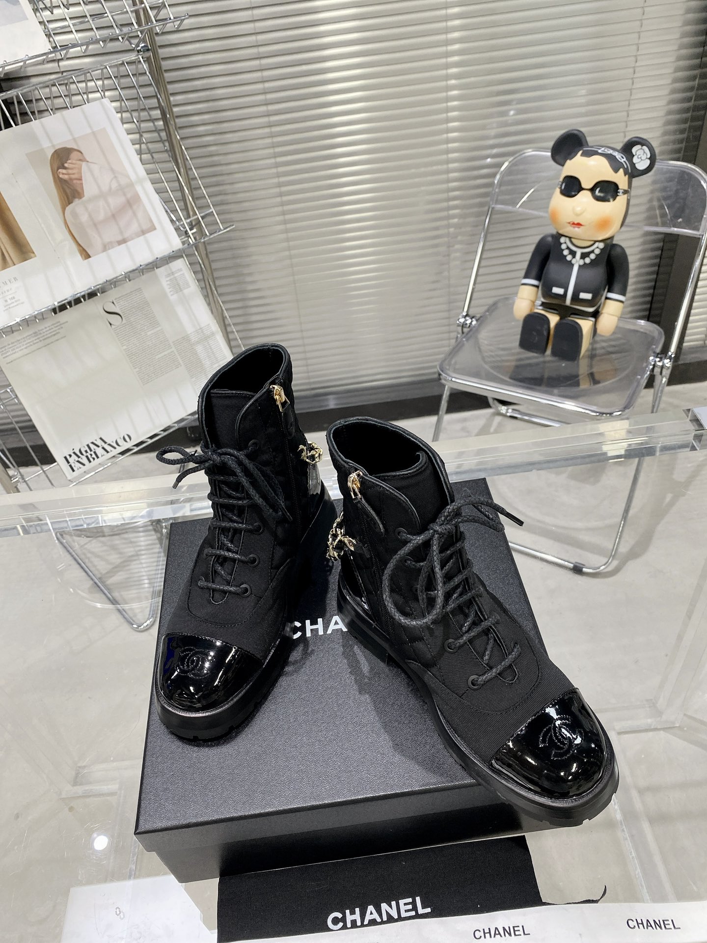 Chanel Ankle Boots Black For Women