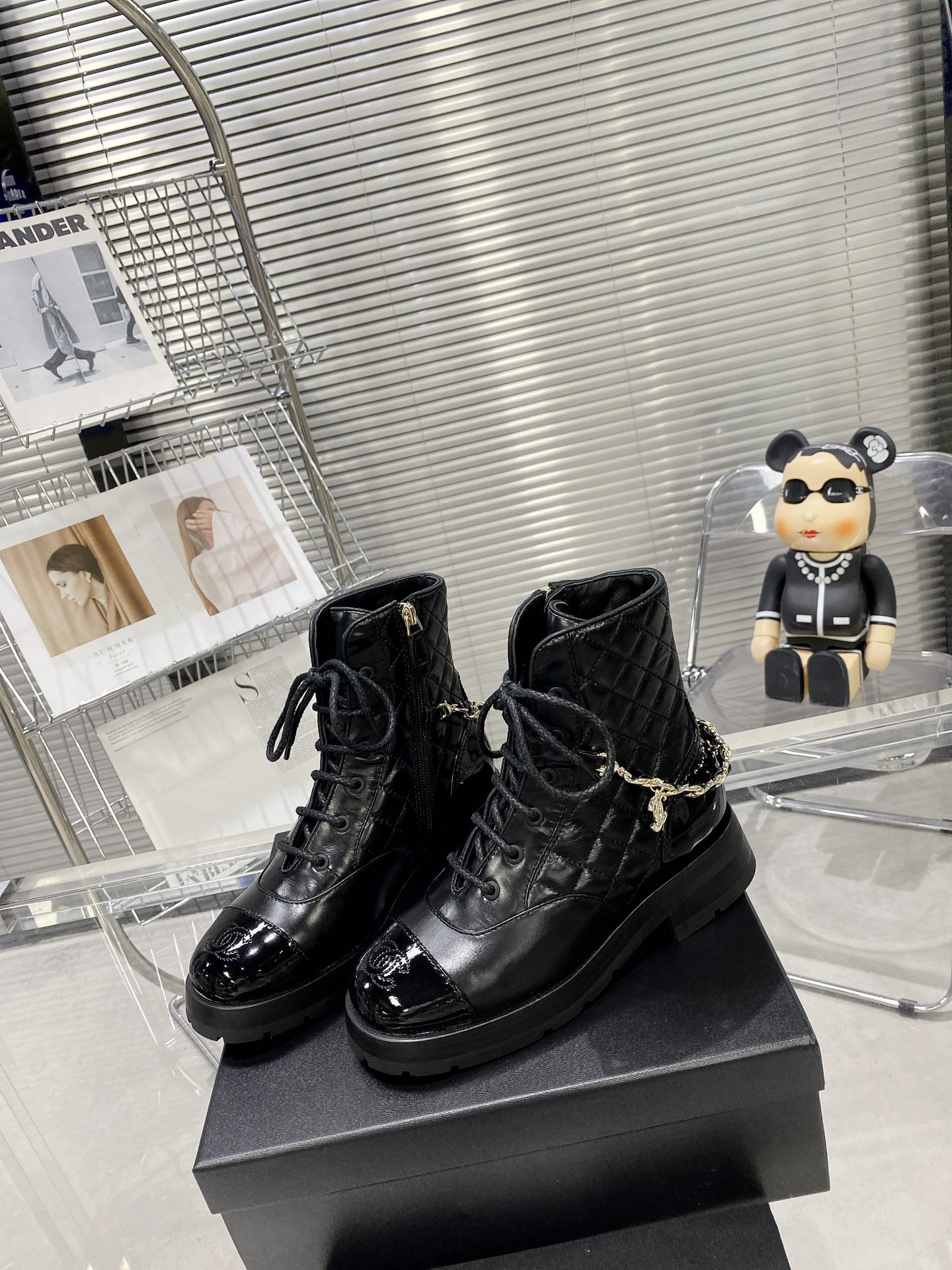 Chanel Ankle Boots Black For Women