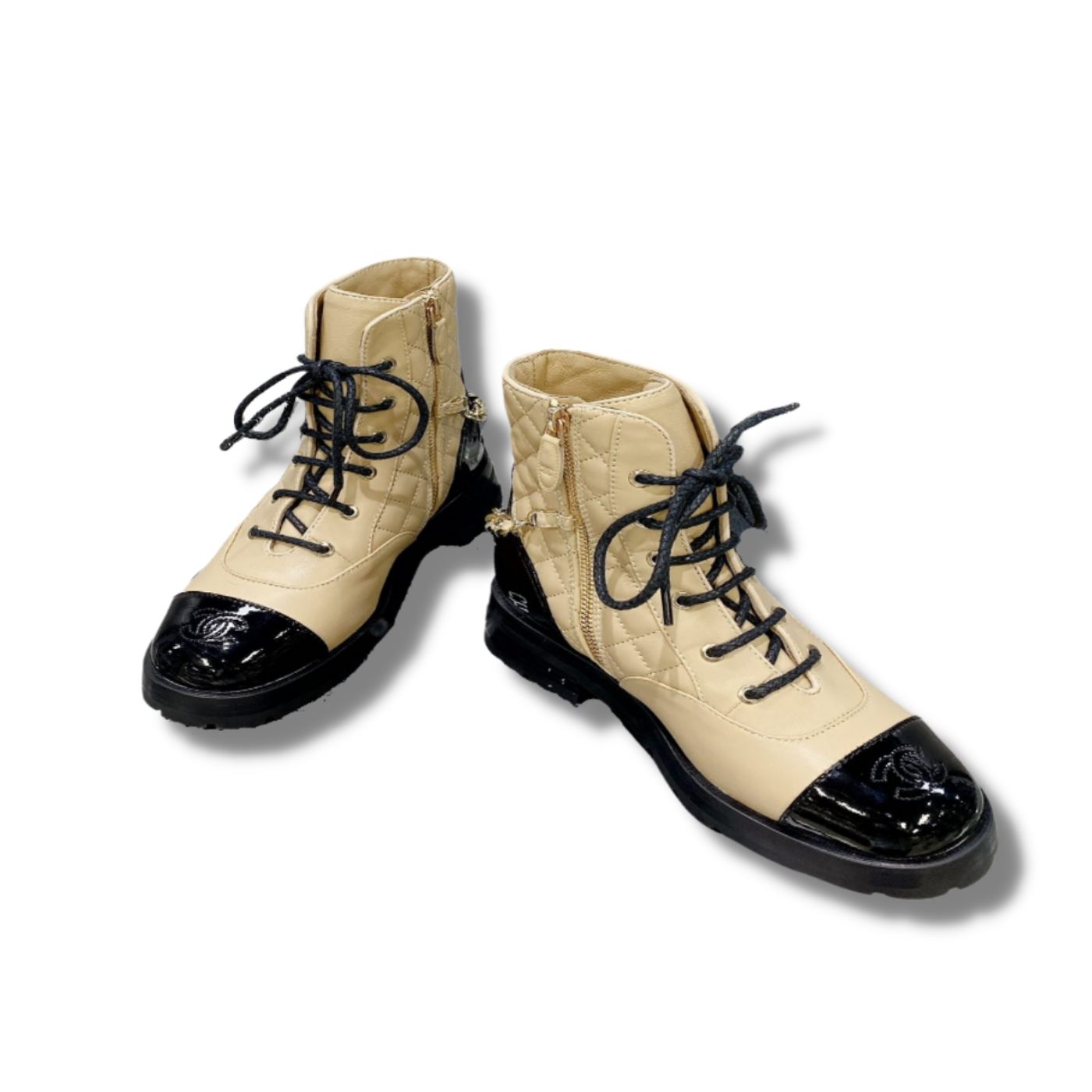 Chanel Ankle Boots Brown For Women