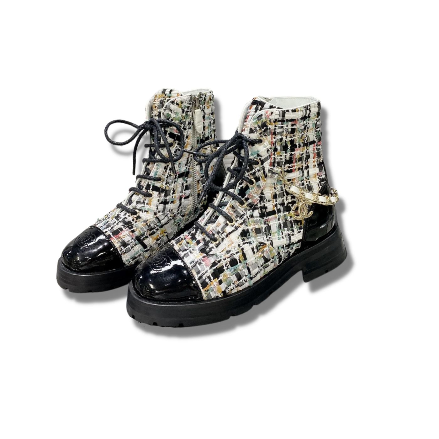 Chanel Ankle Boots Grey For Women