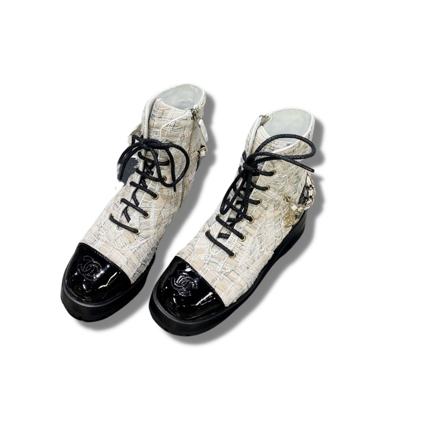 Chanel Ankle Boots White For Women