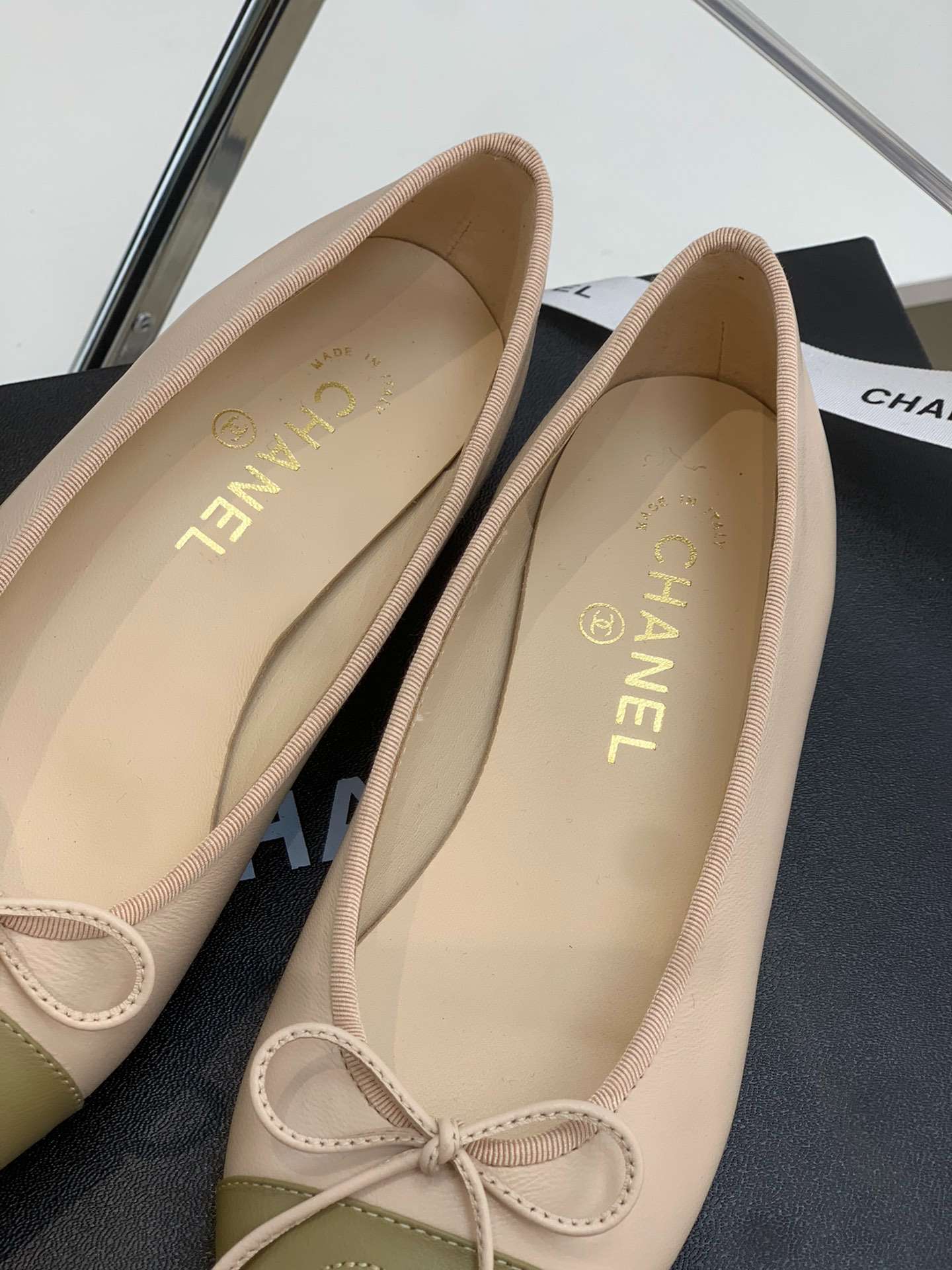 Chanel Ballet Flats Beige For Women – ougold
