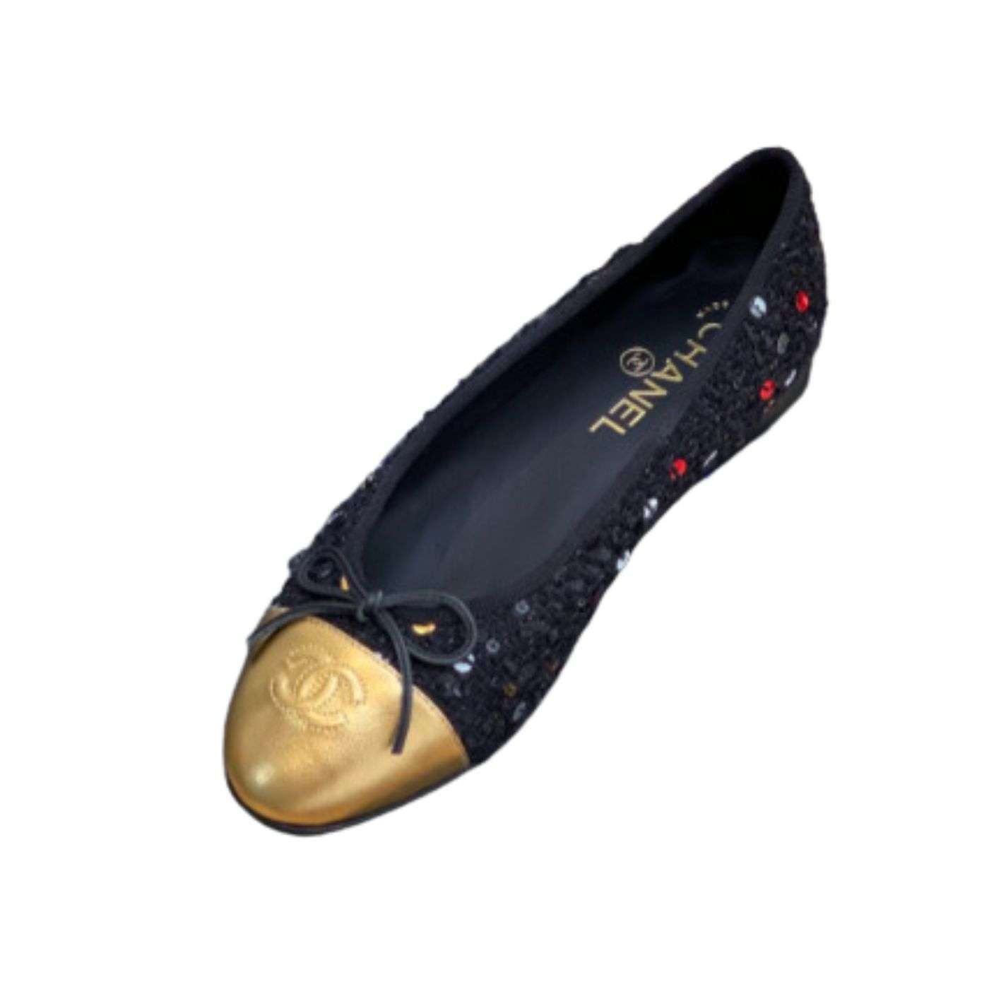 Chanel Ballet Flats Black For Women