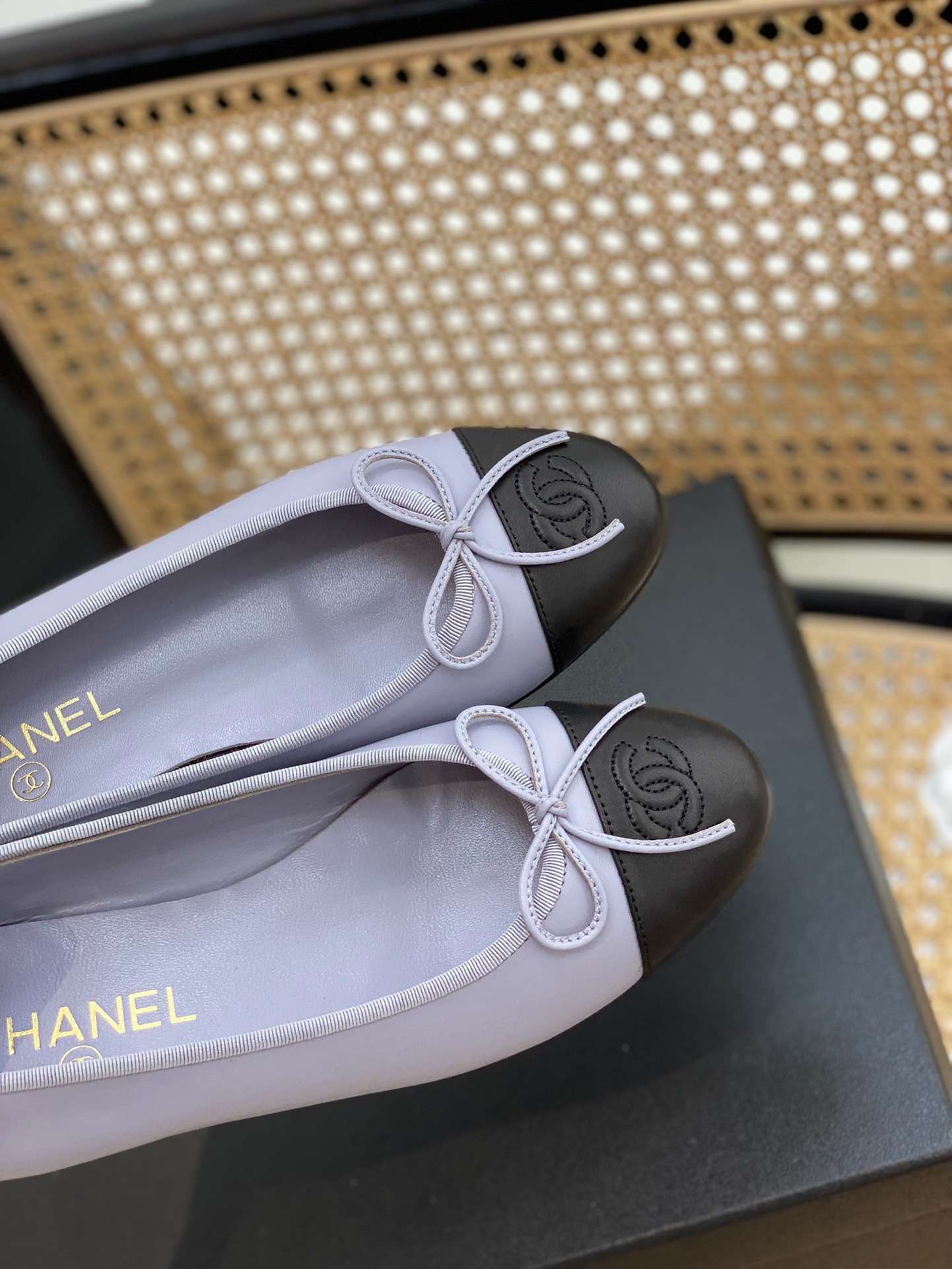 Chanel Ballet Flats Blue For Women