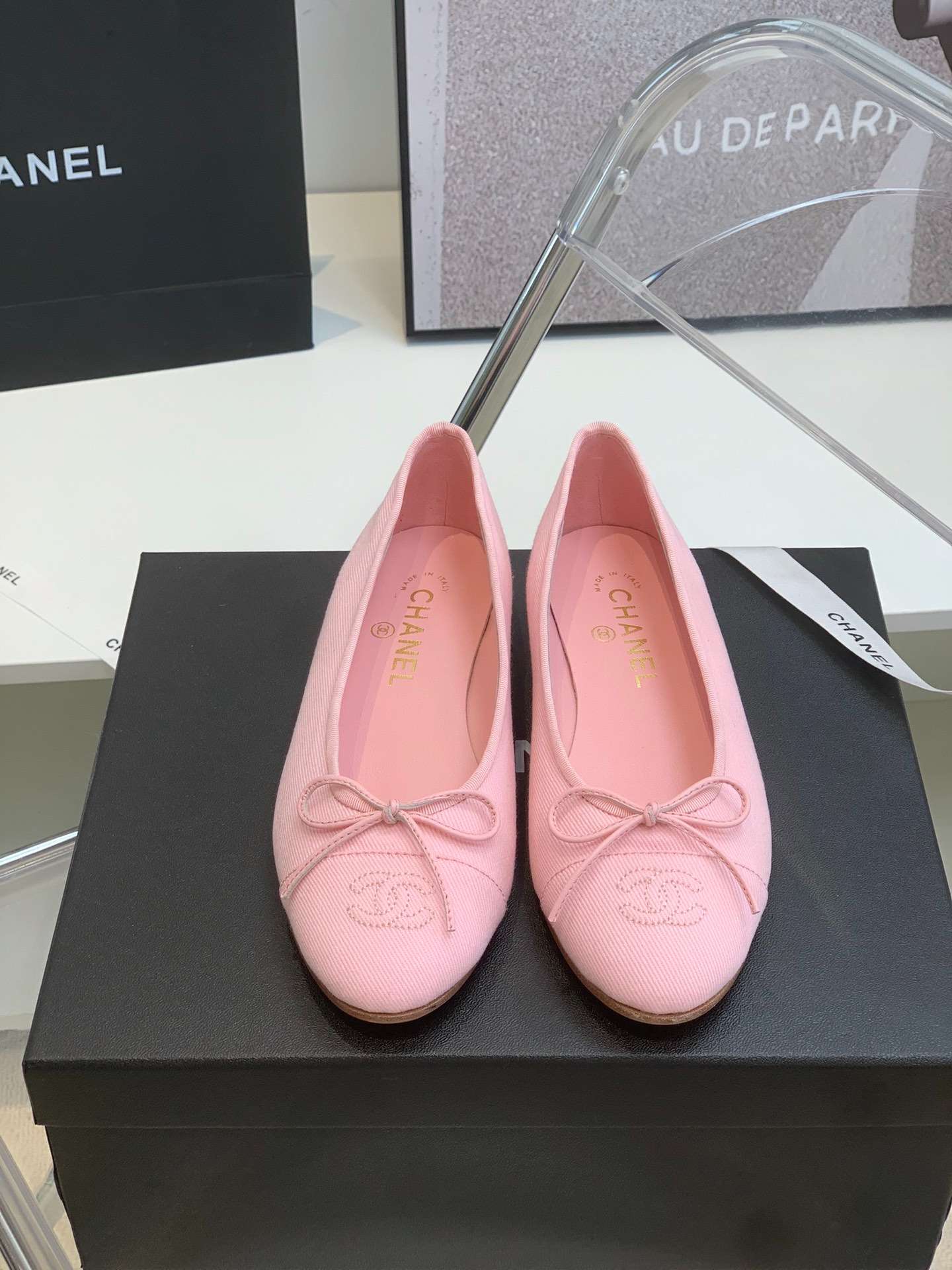 Chanel Ballet Flats Pink For Women