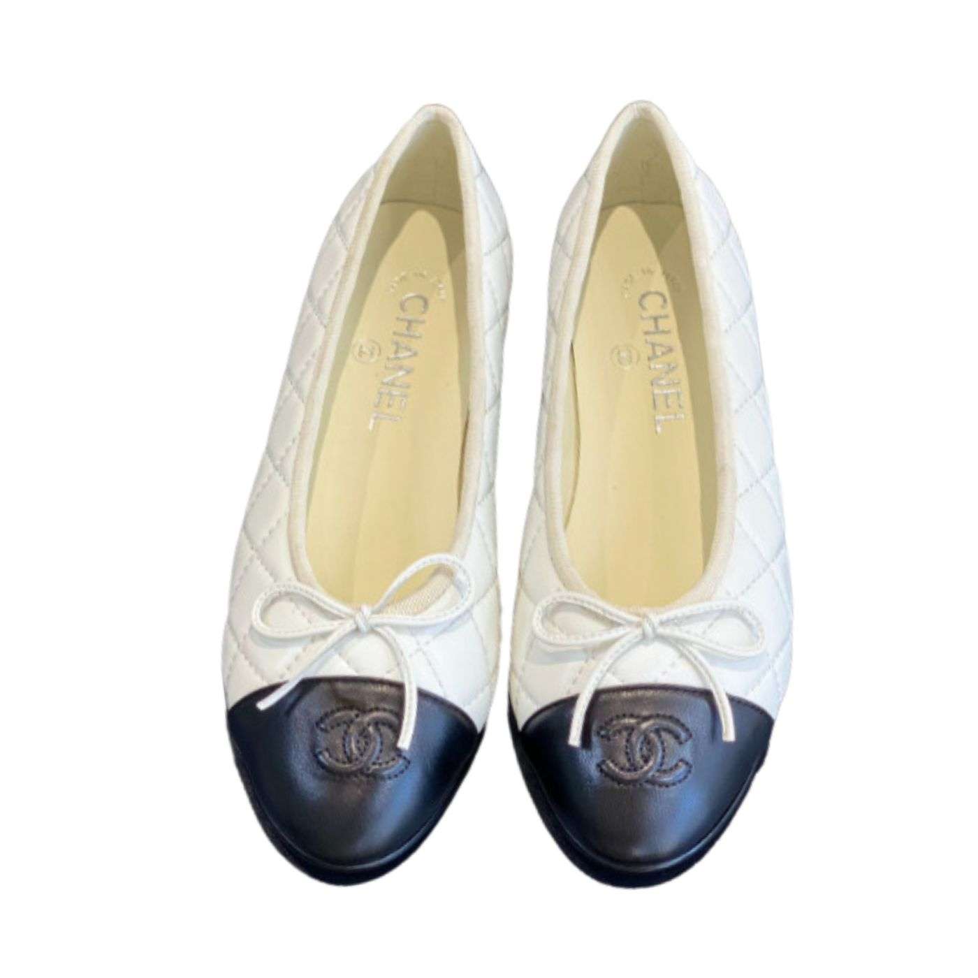 Chanel Ballet Flats White For Women
