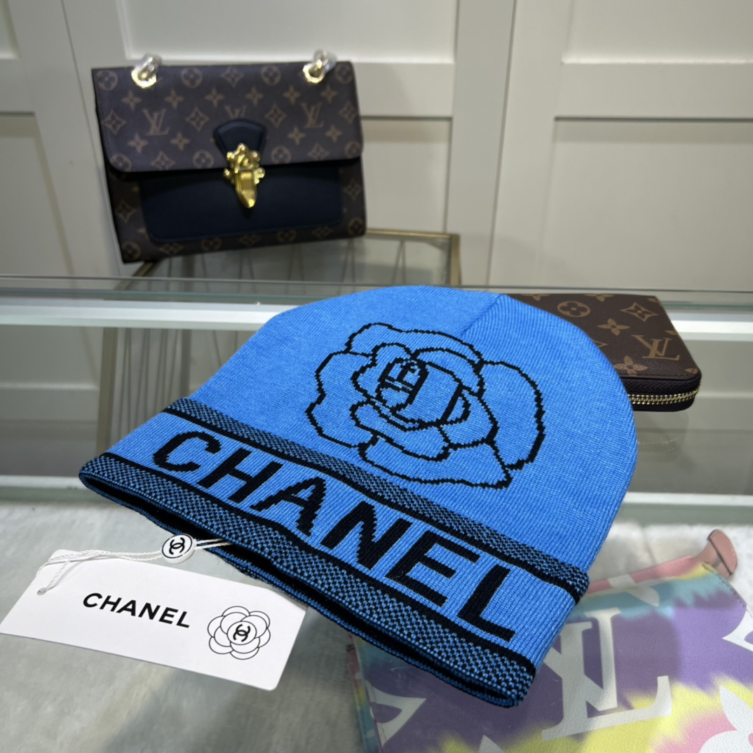 Chanel Beanie In Blue