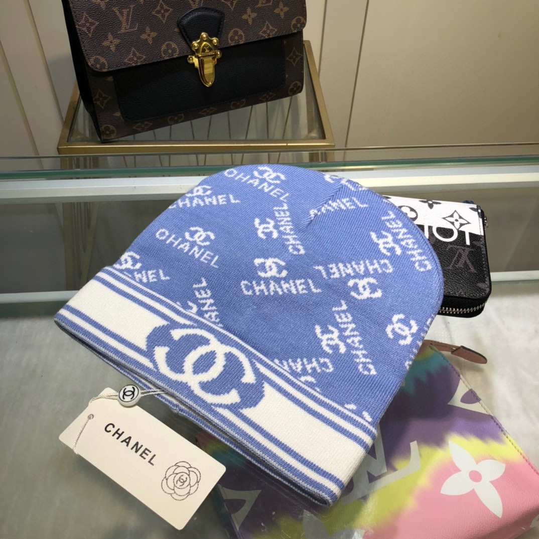 Chanel Beanie In Blue