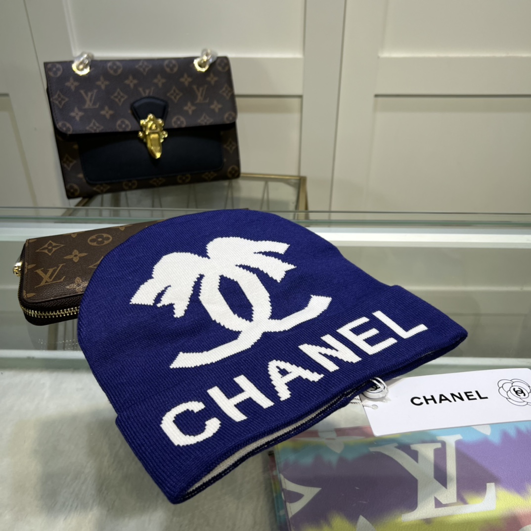 Chanel Beanie In Blue