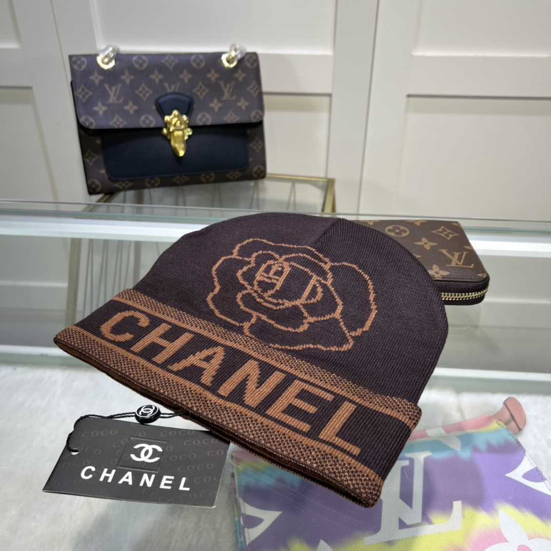 Chanel Beanie In Brown
