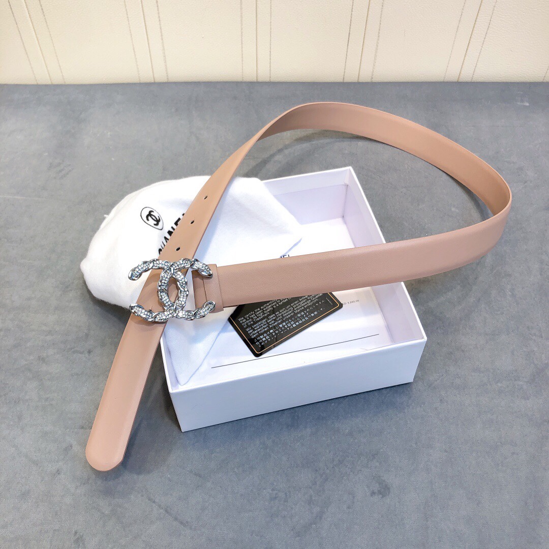 Chanel Belt With Double C Buckle Beige Women Belt