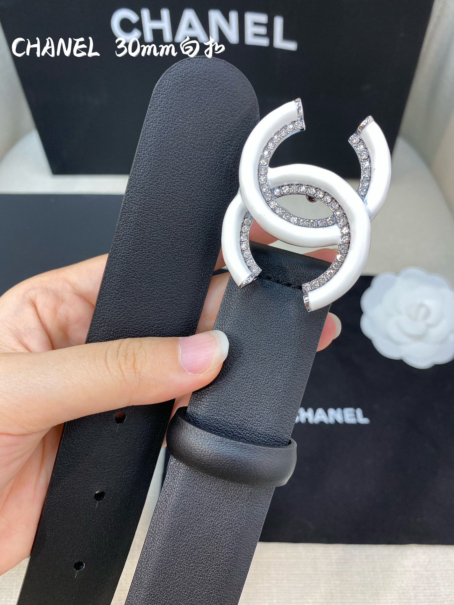 Chanel Belt With Double C Buckle Black Women Belt