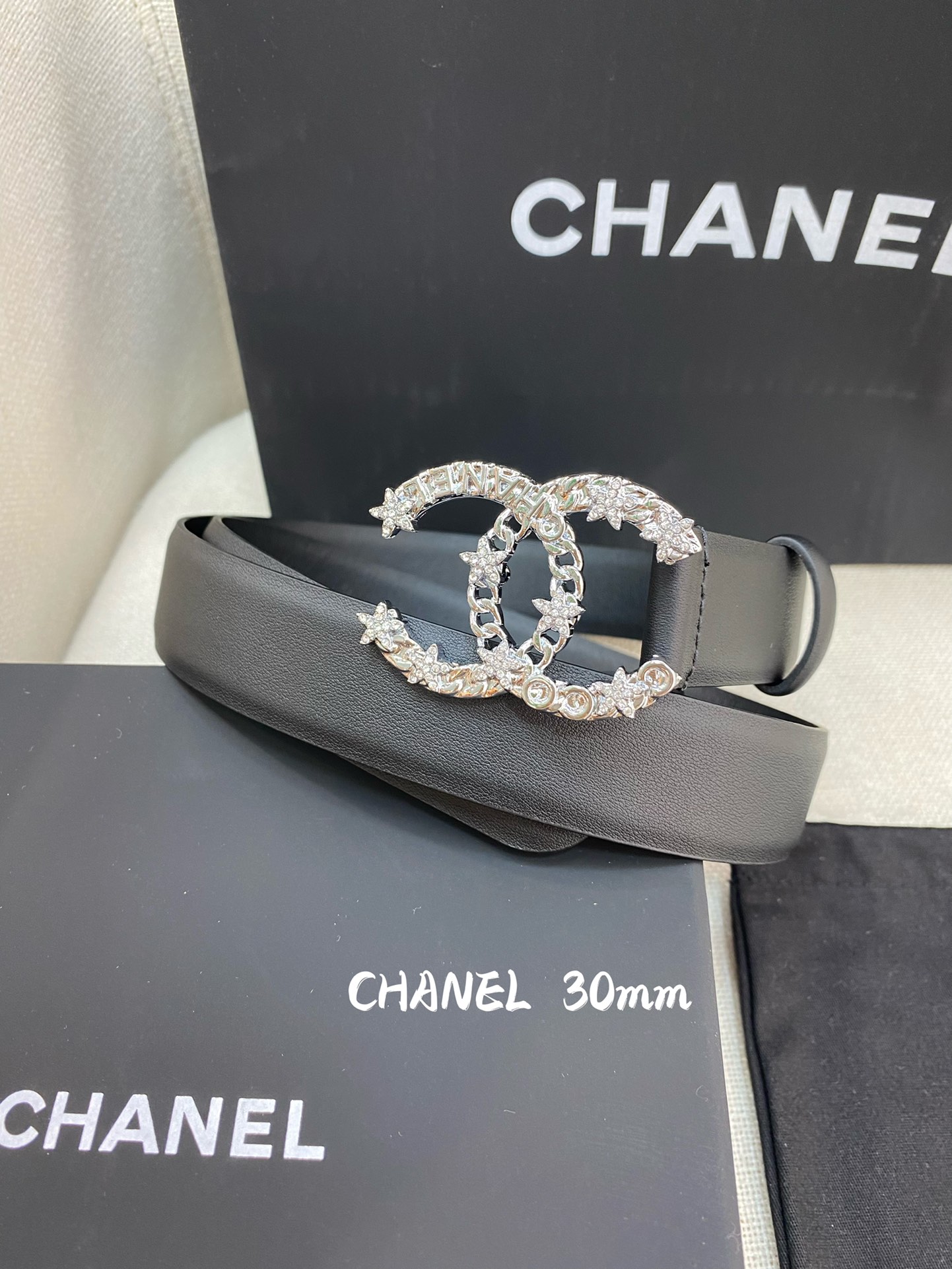 Chanel Belt With Double C Buckle Black Women Belt