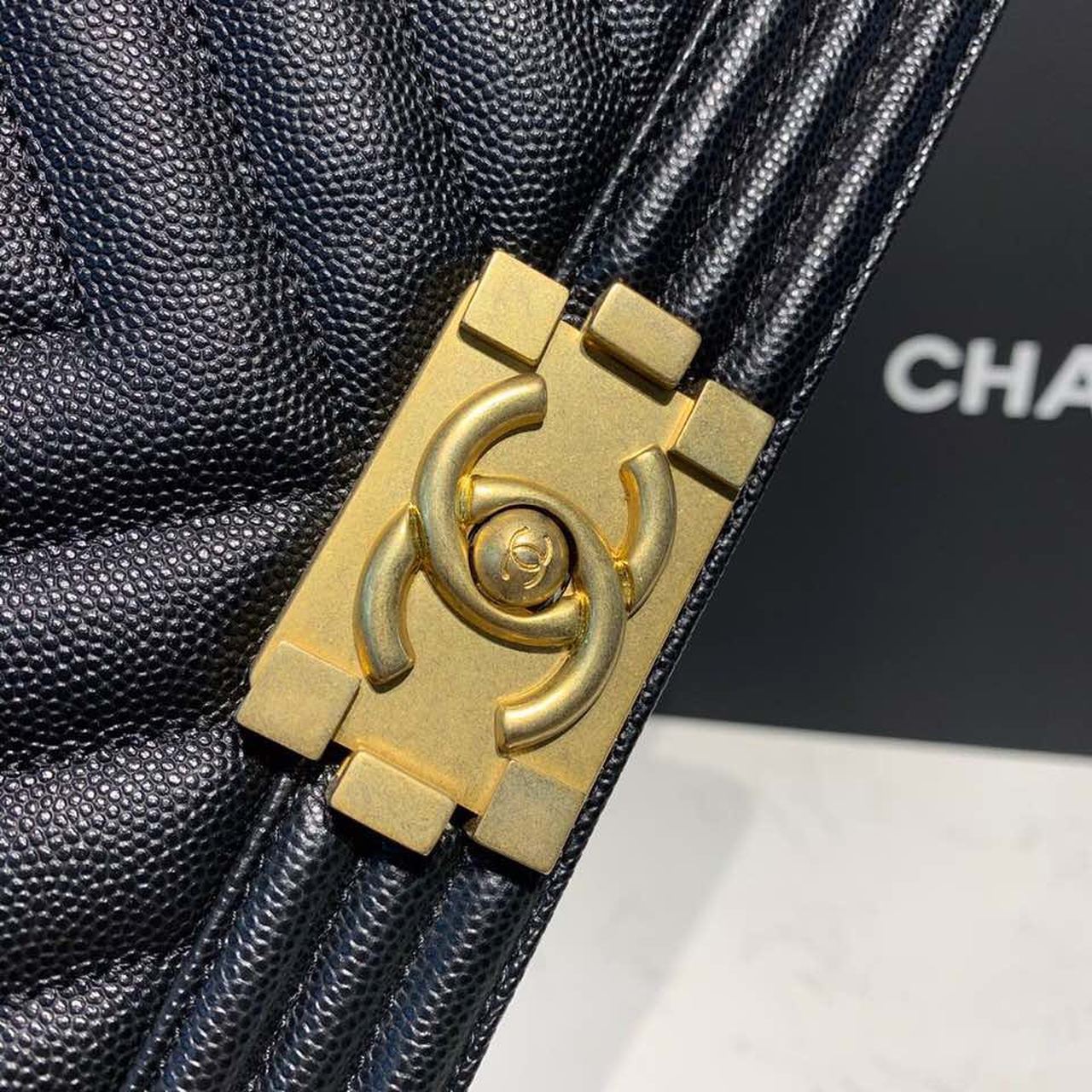 Chanel Boy HandBag Black For Women, Women’s Bags, Shoulder And Crossbody Bags 9.8in/25cm