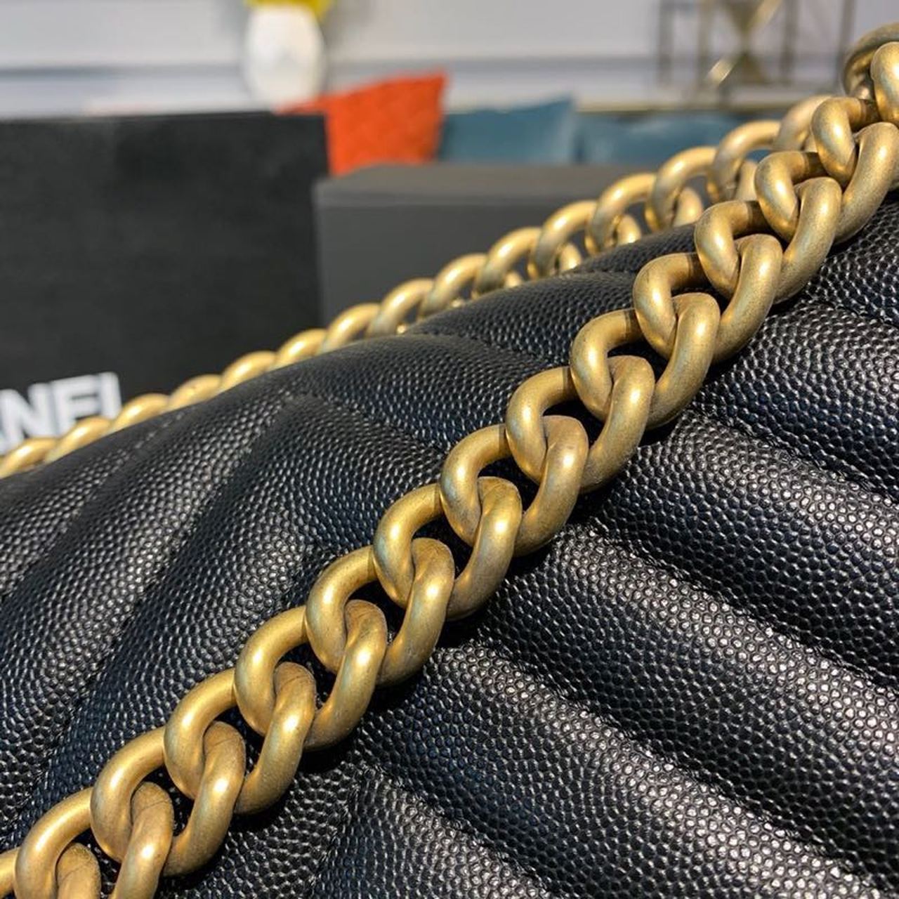 Chanel Boy HandBag Black For Women, Women’s Bags, Shoulder And Crossbody Bags 9.8in/25cm