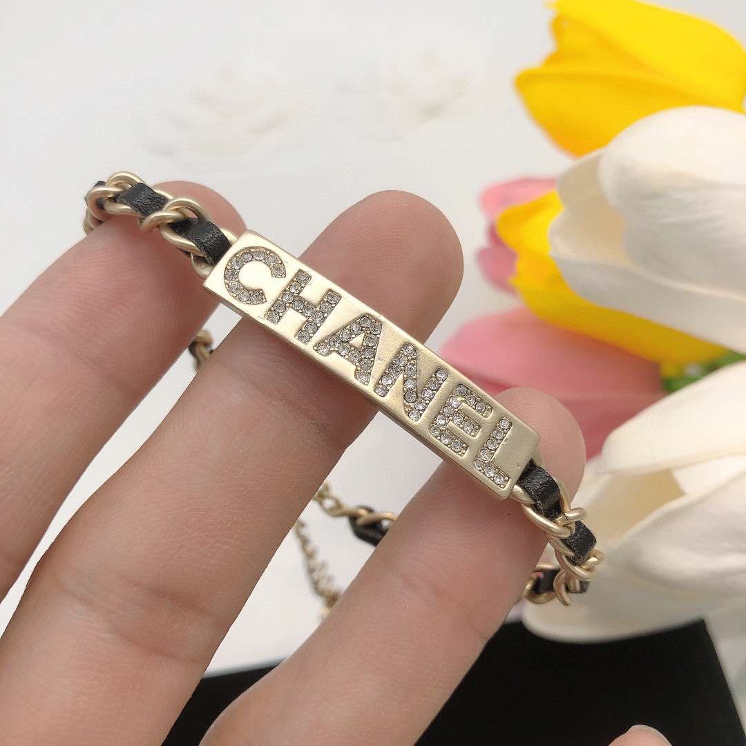 Chanel C-Shaped Bracelet Gold For Women