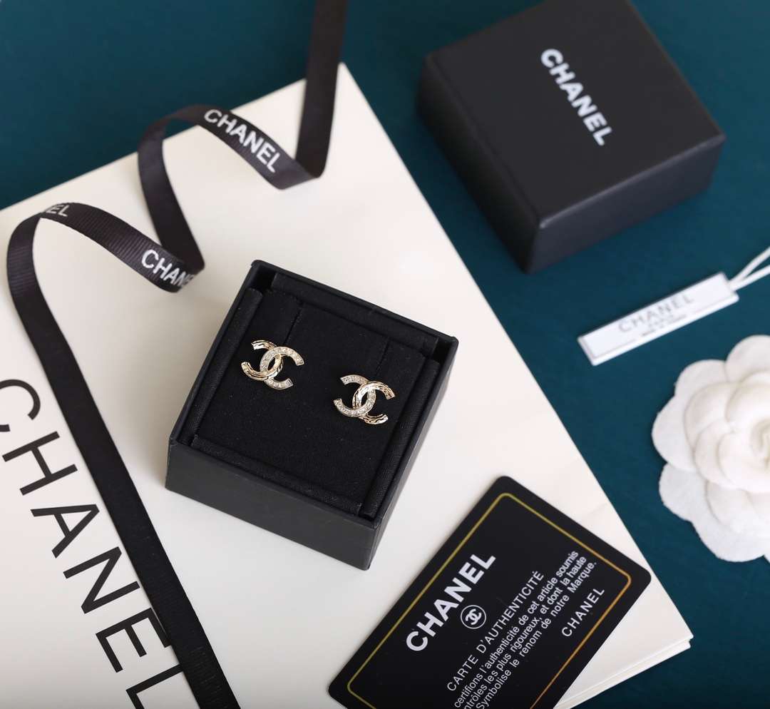 Chanel CC Earrings Gold For Women – ougold