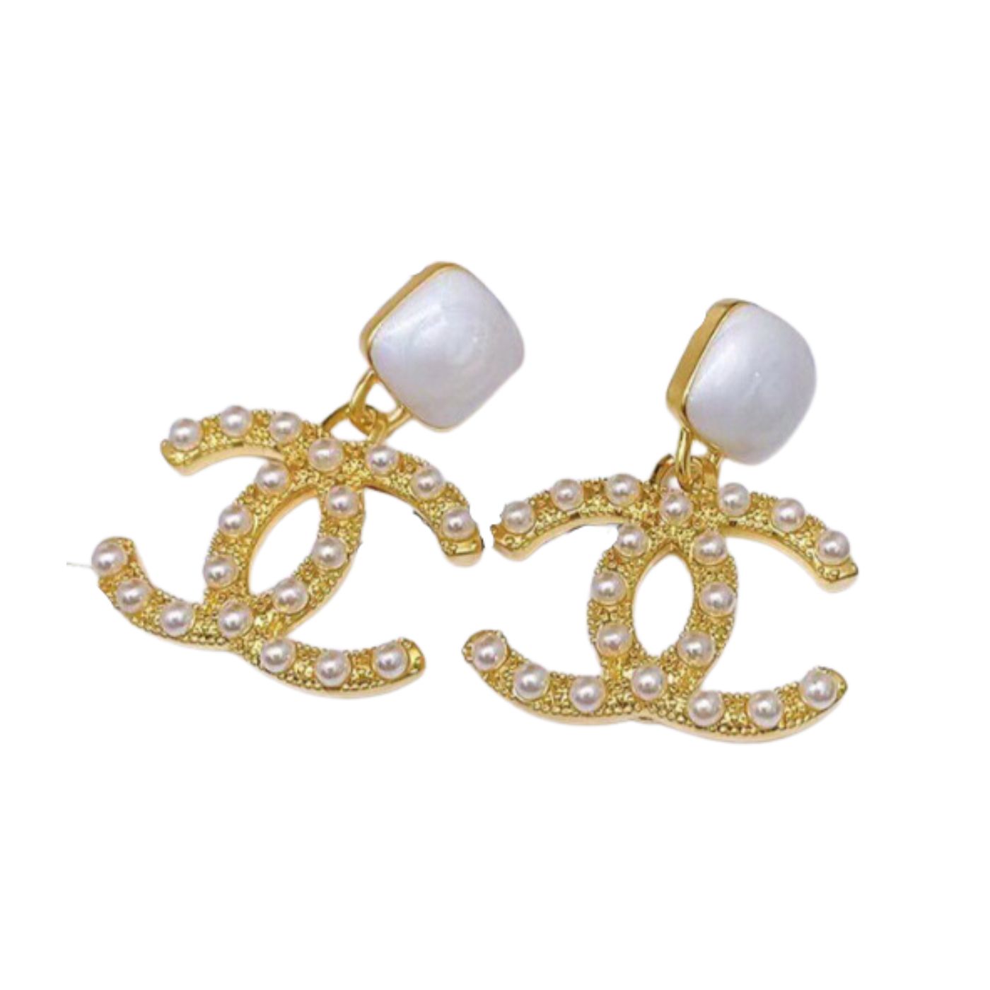 Chanel CC Earrings Gold For Women