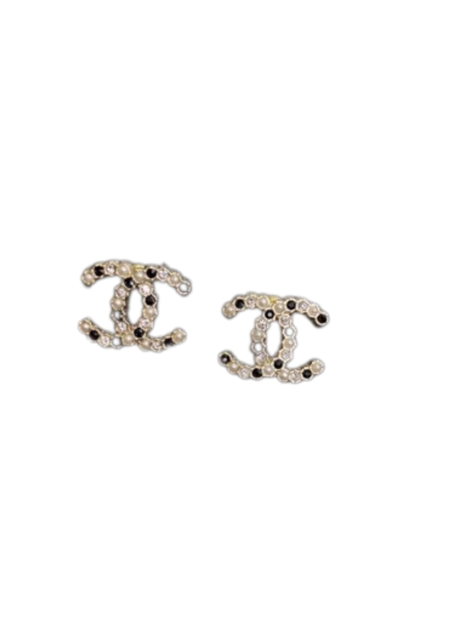 Chanel CC Earrings Gold Tone For Women