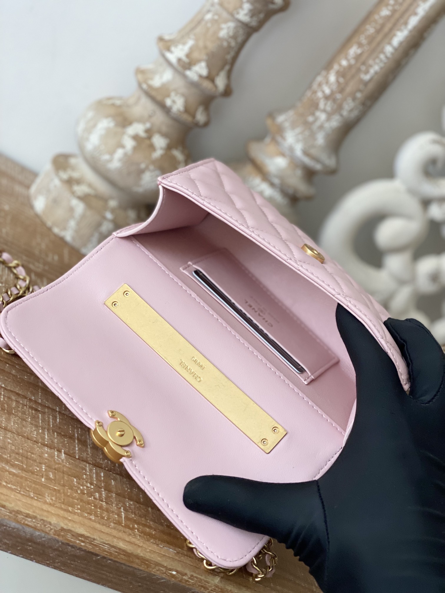 Chanel CC Mini Flap Bag With Top Handle Bag Black/Pink/Red For Women 7.5 in/ 19.2 cm AP3019 94305