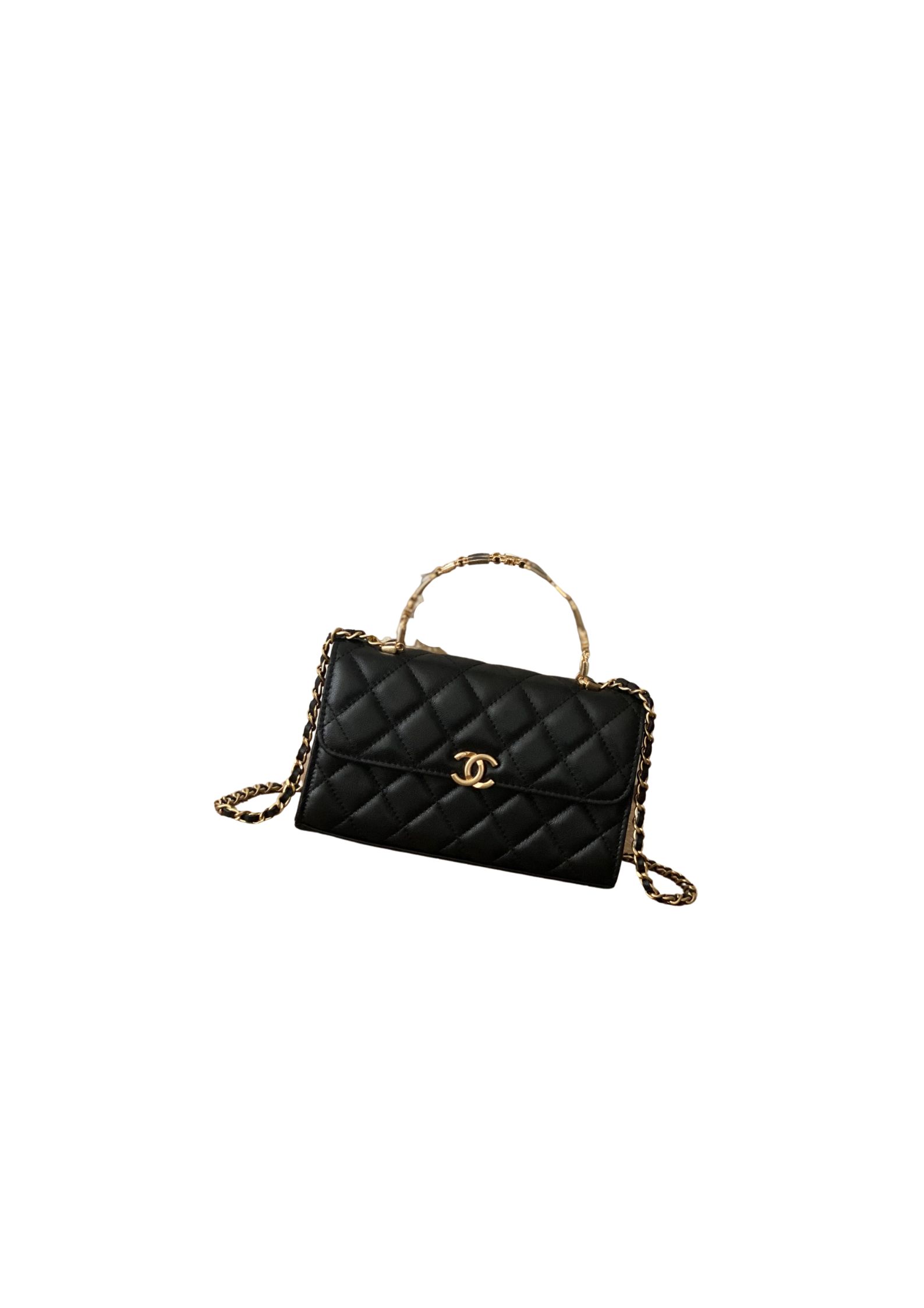 Chanel CC Mini Flap Bag With Top Handle Bag Black/Pink/Red For Women 7.5 in/ 19.2 cm AP3019 94305