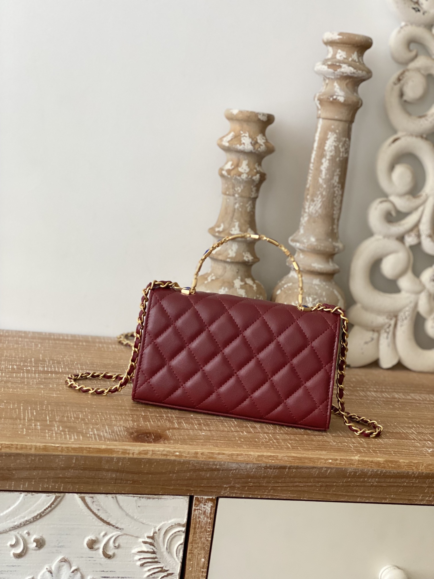 Chanel CC Mini Flap Bag With Top Handle Bag Black/Pink/Red For Women 7.5 in/ 19.2 cm AP3019 94305