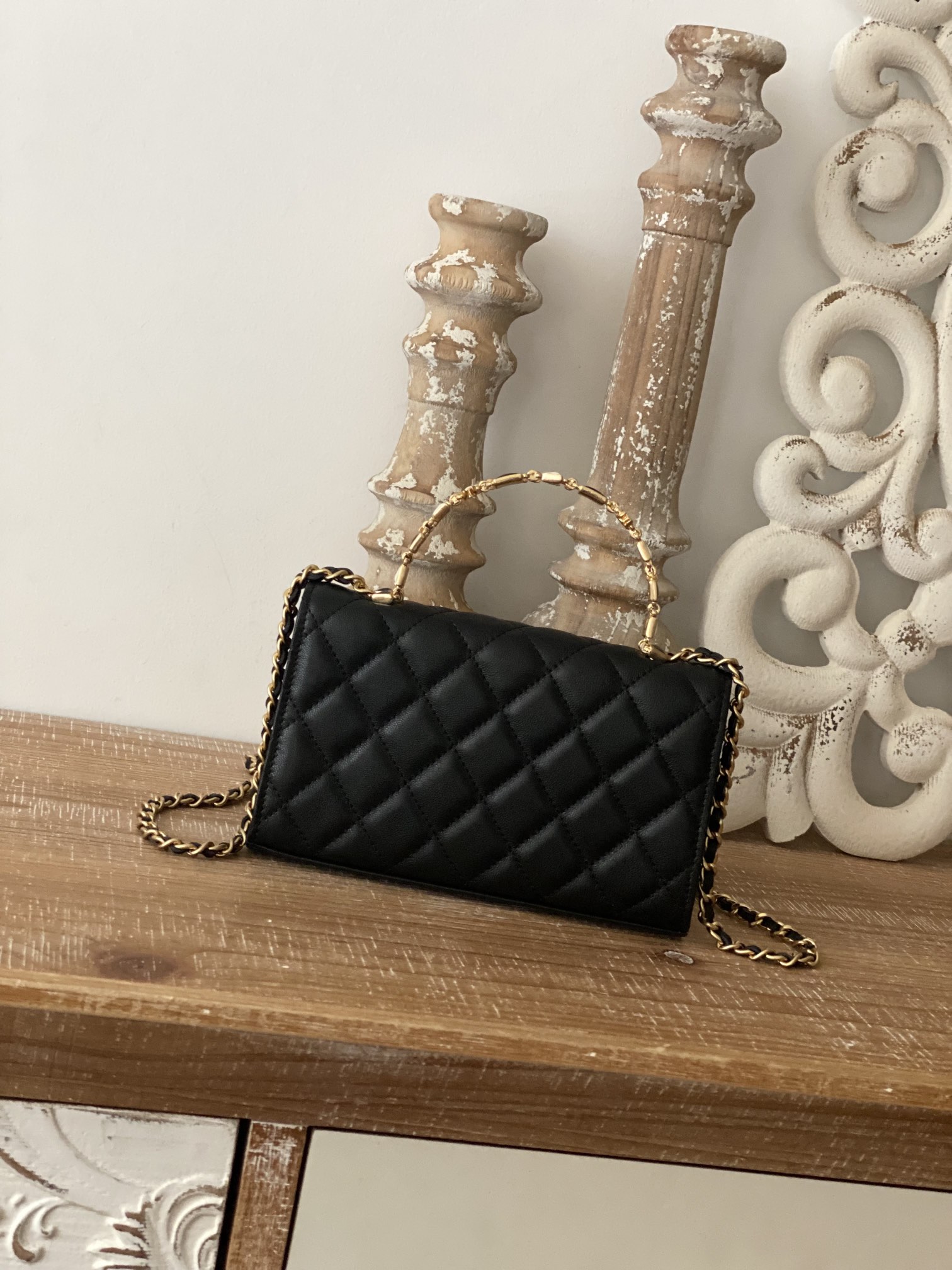 Chanel CC Mini Flap Bag With Top Handle Bag Black/Pink/Red For Women 7.5 in/ 19.2 cm AP3019 94305