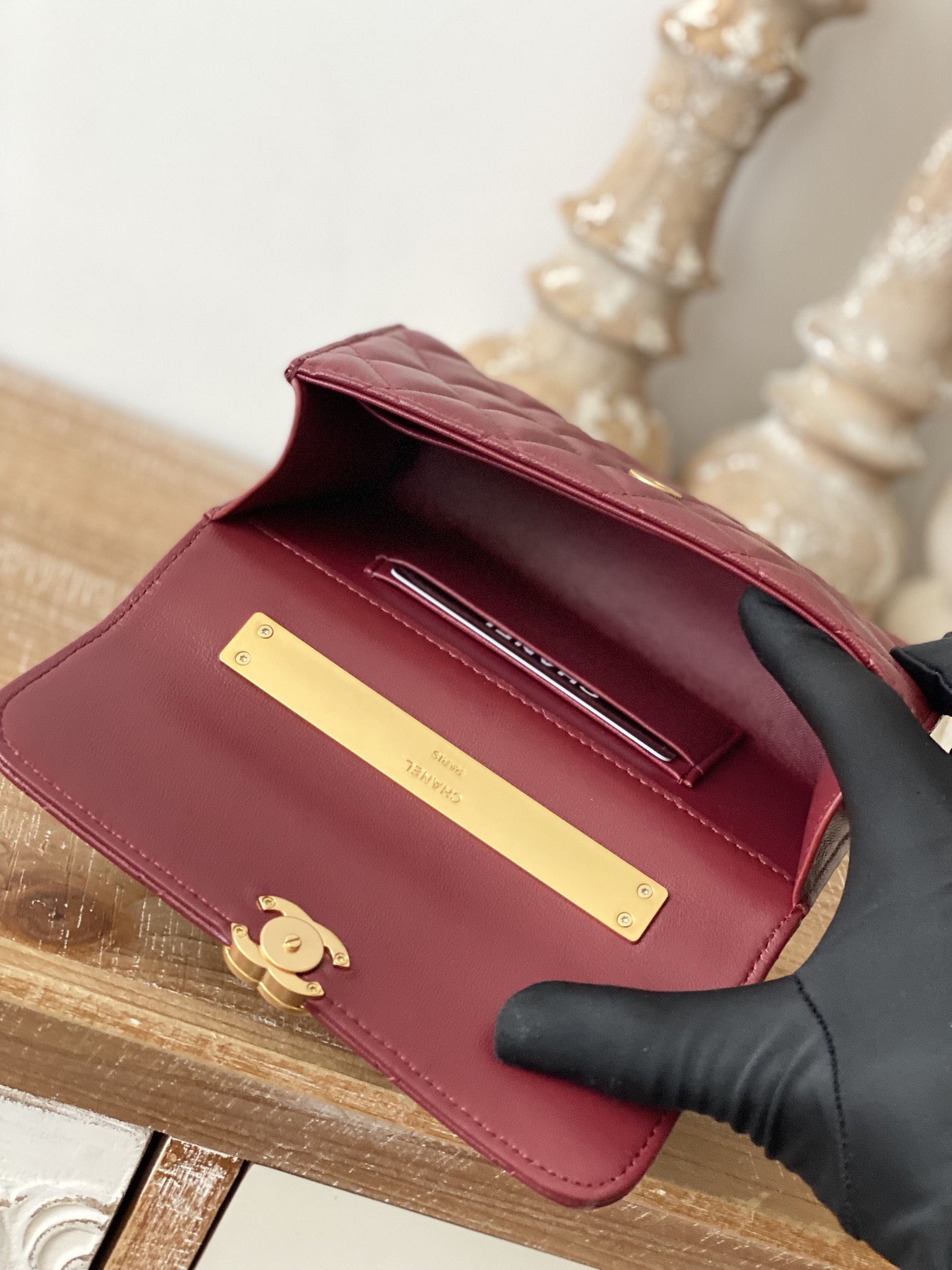 Chanel CC Mini Flap Bag With Top Handle Bag Black/Pink/Red For Women 7.5 in/ 19.2 cm AP3019 94305