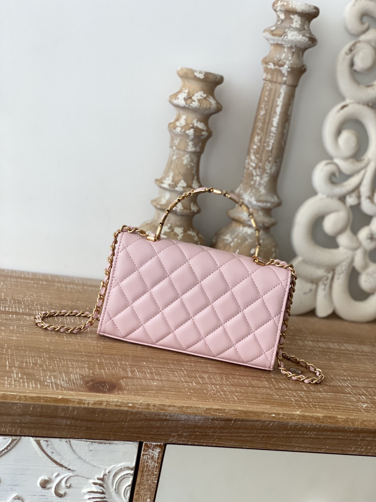 Chanel CC Mini Flap Bag With Top Handle Bag Black/Pink/Red For Women 7.5 in/ 19.2 cm AP3019 94305