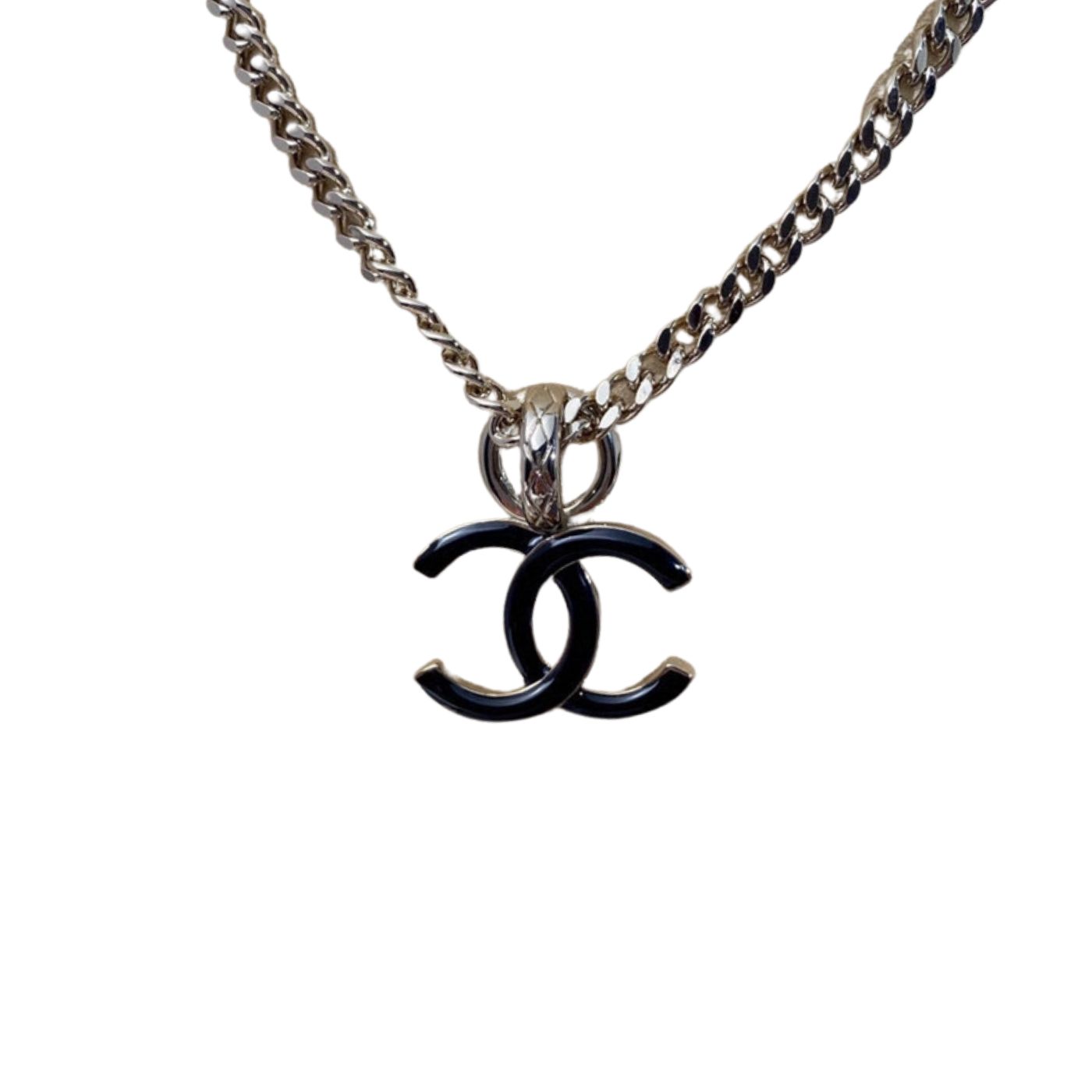 Chanel CC Necklace Black For Women