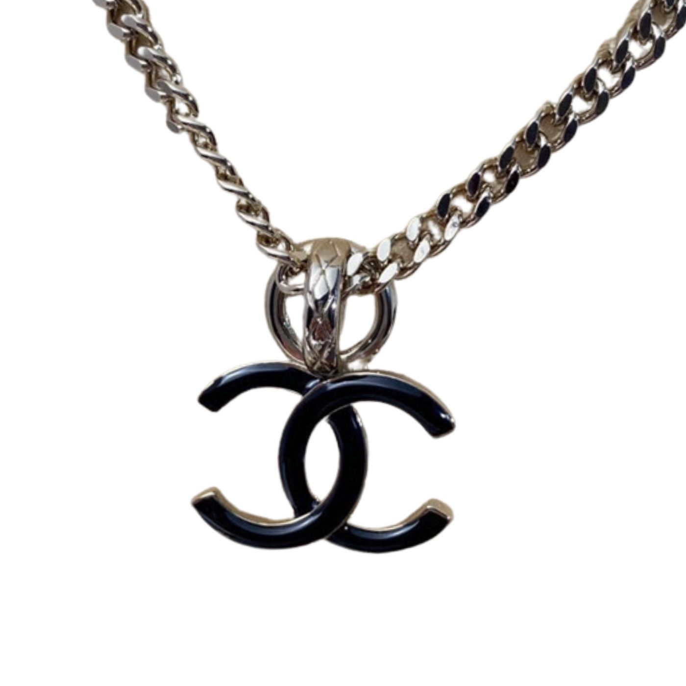 Chanel CC Necklace Black For Women
