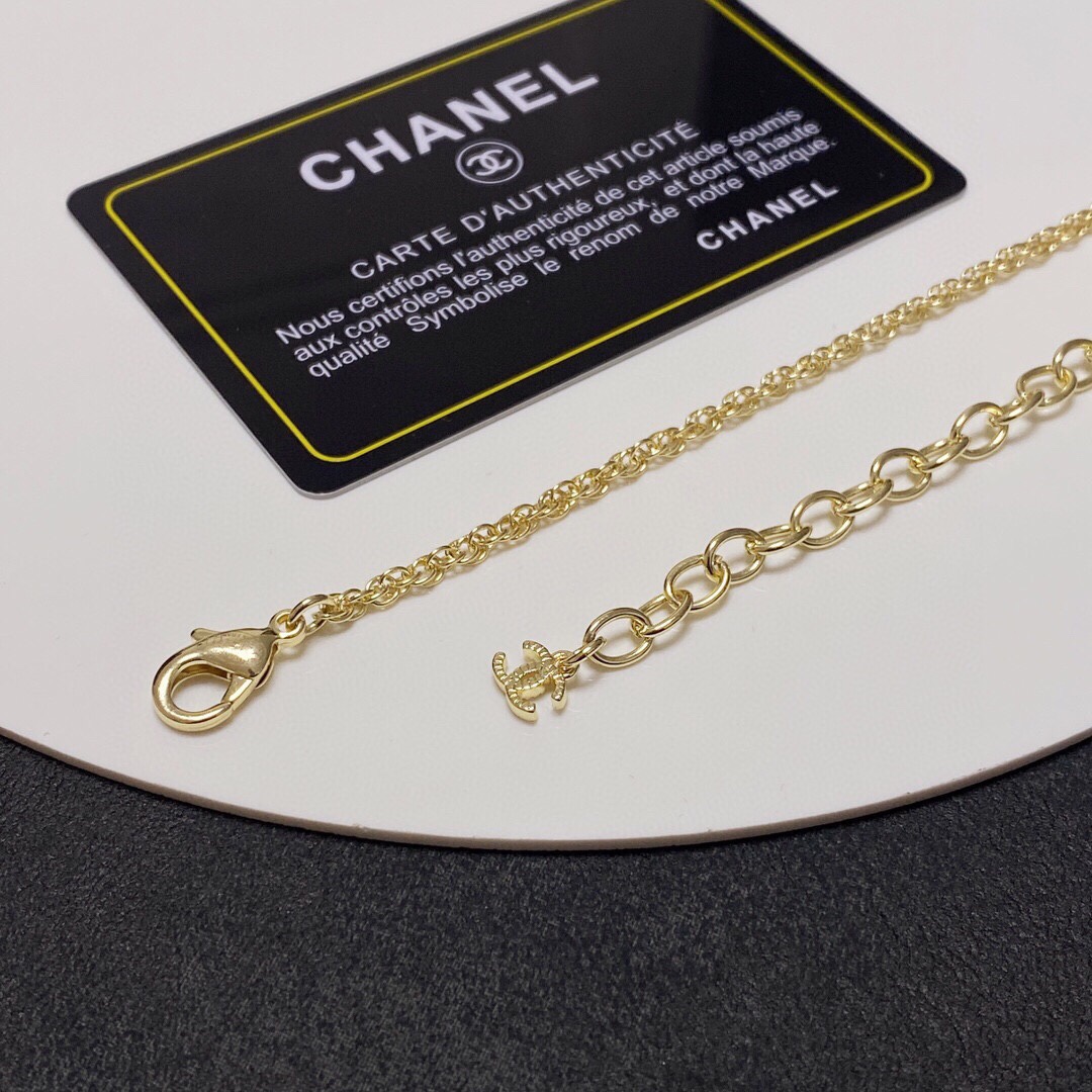 Chanel CC Necklace Gold For Women