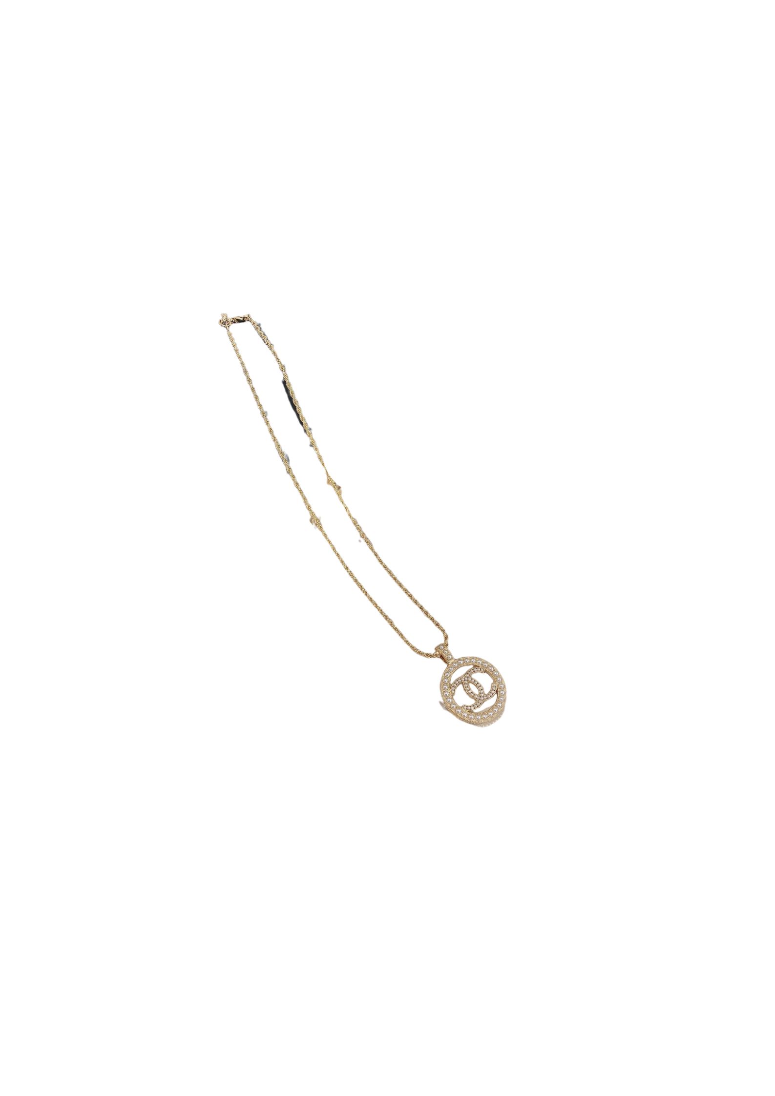 Chanel CC New Necklace Gold Tone For Women