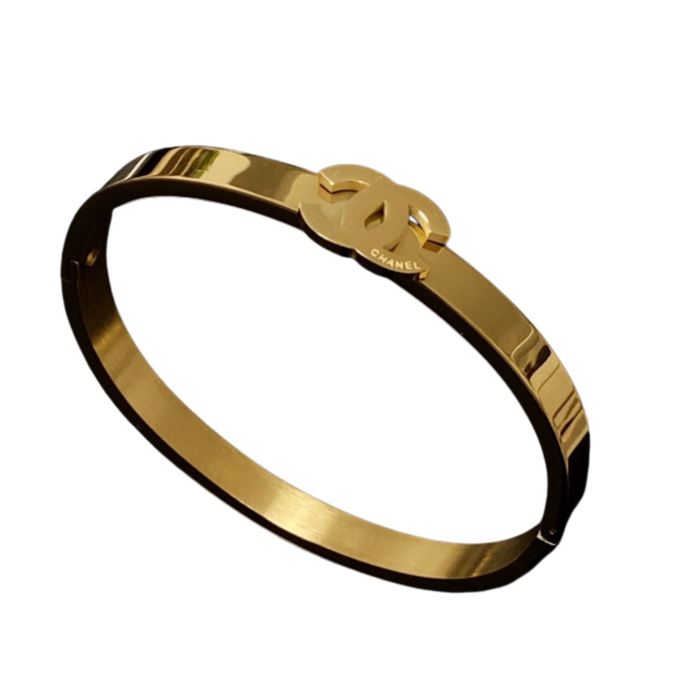 Chanel CC Strap Bracelet Gold For Women