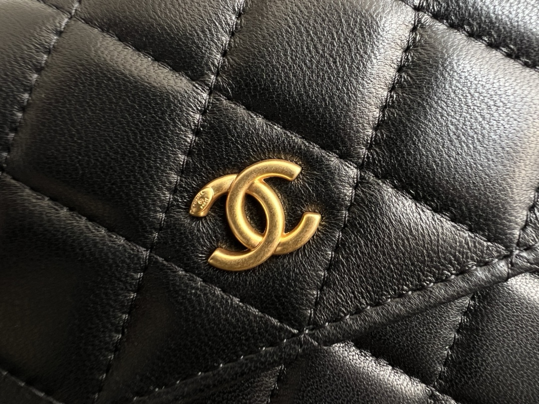 Chanel CC Wallet On Chain Bag Green/Black/White For Women 6.7 in / 17 cm