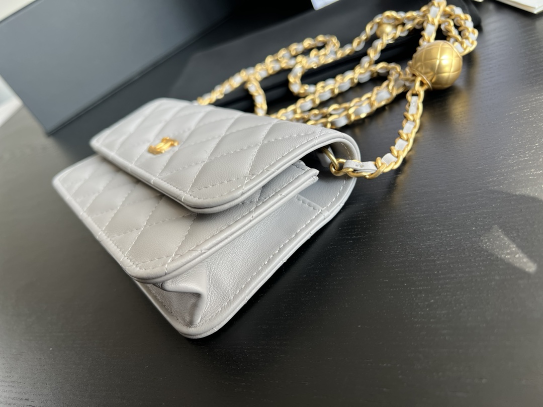 Chanel CC Wallet On Chain Bag Green/Black/White For Women 6.7 in / 17 cm