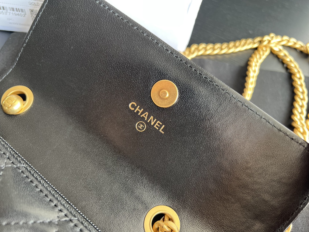 Chanel CC WOC Bag Black/Beige/ Green Khaki/ Brown For Women 6.7 in / 17 cm