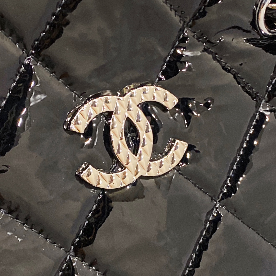 Chanel Chain Double Single Chain Strap Bag Black For Women 18.5 in / 46 cm