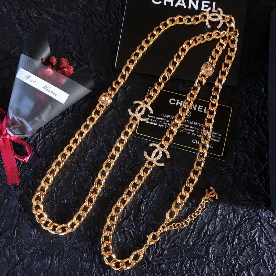 Chanel Chain Necklaces Gold For Women