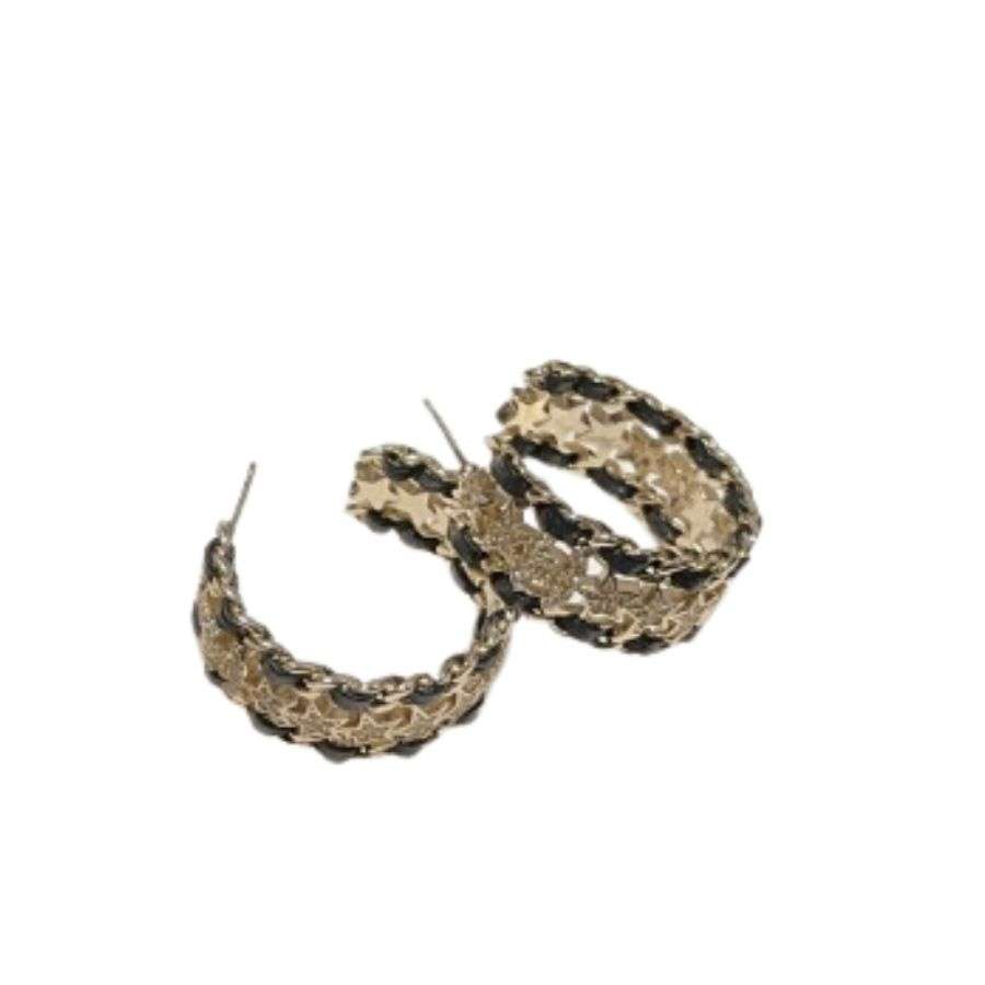 Chanel Chain Of Stars Earrings Gold For Women – ougold