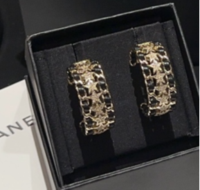 Chanel Chain Of Stars Earrings Gold For Women – ougold