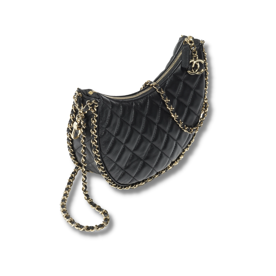 Chanel Chanel Small Hobo Bag Black For Women- AS3917 94305