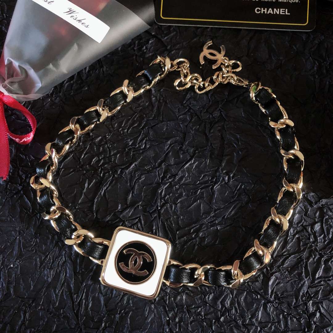 Chanel Choker Necklaces Black For Women