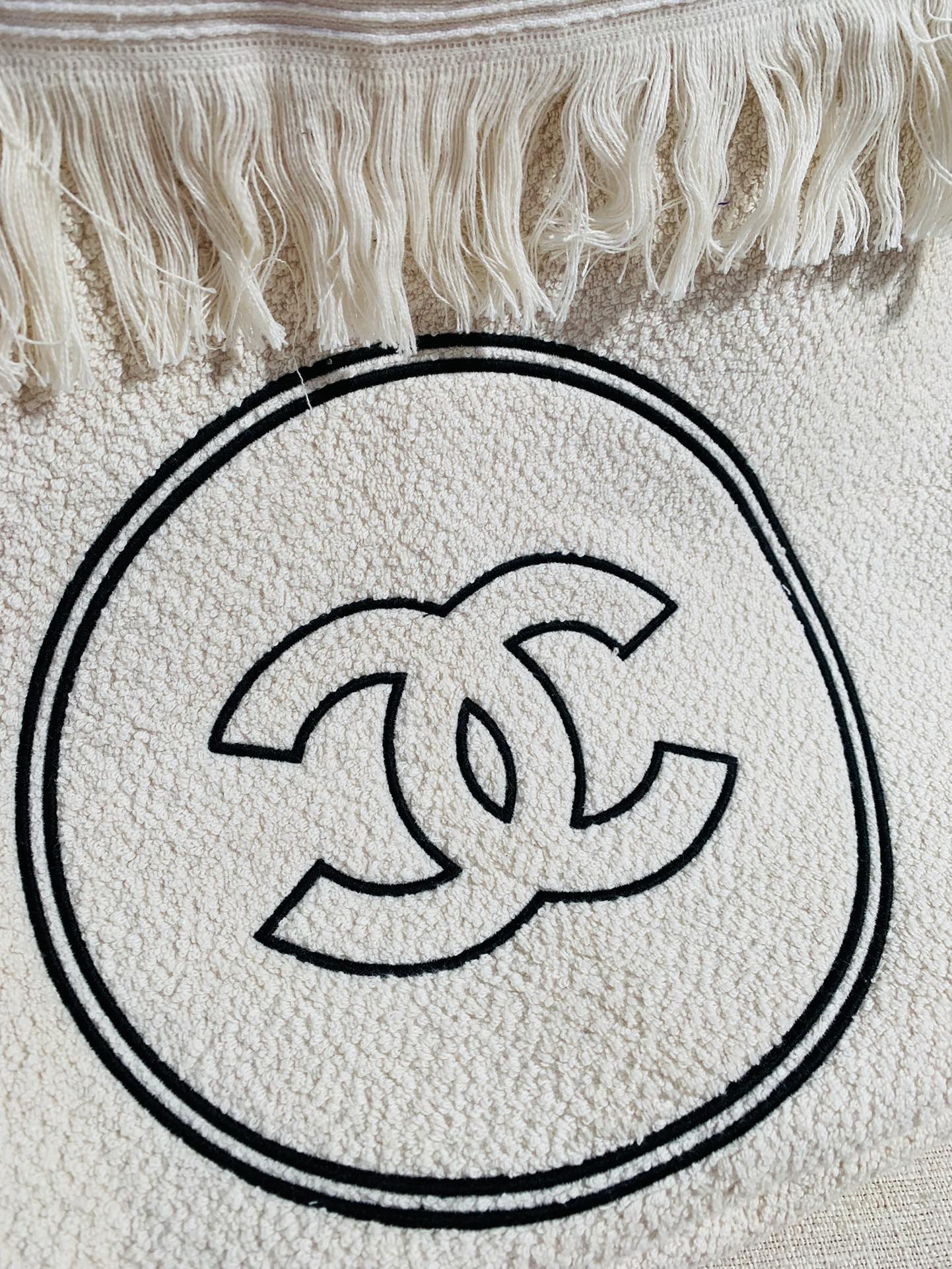 Chanel Classic Double C Tote Bag Black/White For Women 16.1 in / 41 cm