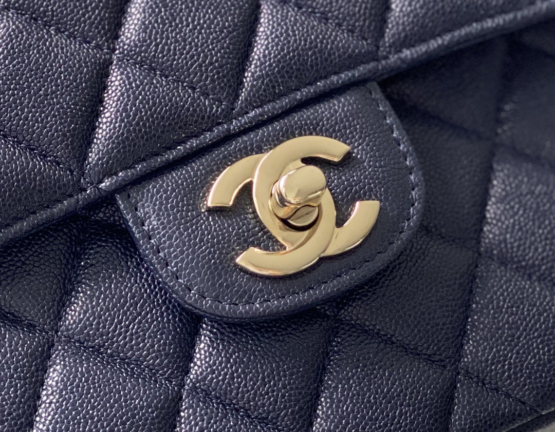 Chanel Classic Handbag 26cm Dark Blue For Women